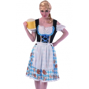 Bavarian Costume Blue Beer Girl Costume - Womens Oktoberfest Costumes